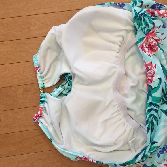 NWT Liz Claiborne 20W Floral Tankini Top - Picture 4 of 4